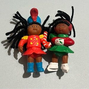 Vintage Cabbage Patch Kids Minis Figures Figurines PVC Lot of 2 1992 1994